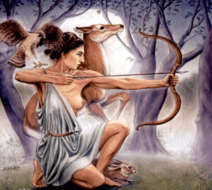 Divinità Diana dea della caccia