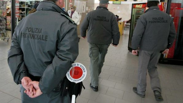 Agenti della polizia provinciale di Vicenza