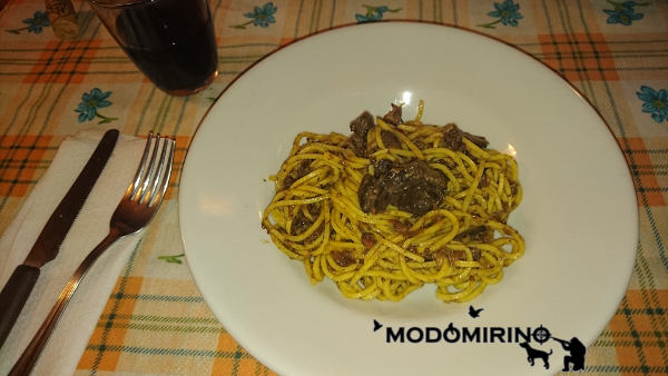 Spaghetti con Colombaccio ricetta alla cacciatora